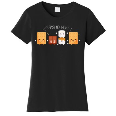 Smores Group Hug Camping Campfire Marshmallow Smores Women's T-Shirt