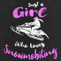 Snowmobile Girl Hoodie I Just A Girl Who Loves Snowmobiling 7 Panel Mesh Trucker Snapback Hat