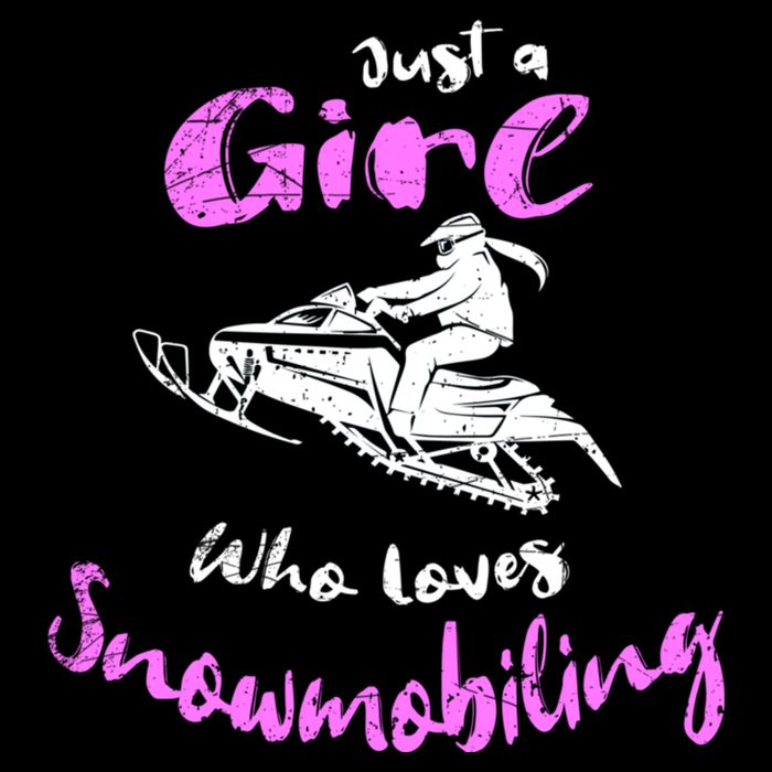 Snowmobile Girl Hoodie I Just A Girl Who Loves Snowmobiling Doggie Tank
