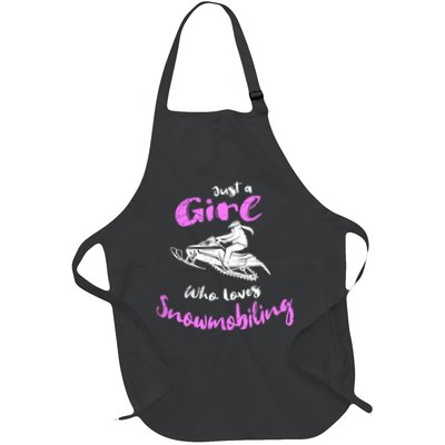 Snowmobile Girl Hoodie I Just A Girl Who Loves Snowmobiling Apron