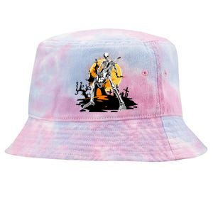 Skeleton Guitar Halloween Spooky Tie-Dyed Bucket Hat