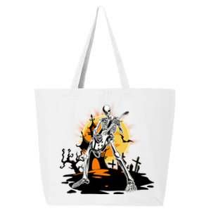 Skeleton Guitar Halloween Spooky 25L Jumbo Tote