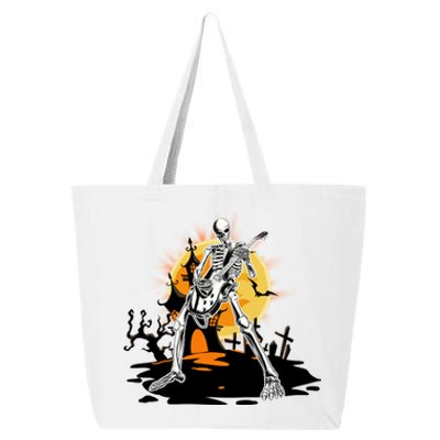 Skeleton Guitar Halloween Spooky 25L Jumbo Tote