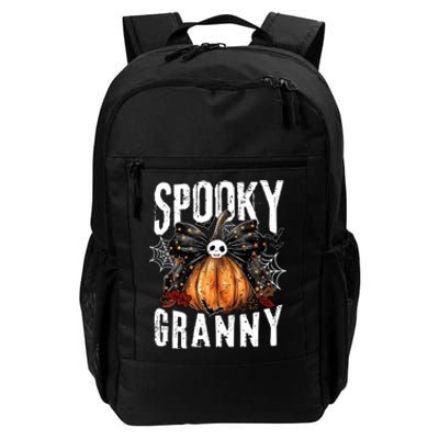 Spooky Granny Halloween Coquette Bow Pumpkin Fall Vibes Daily Commute Backpack