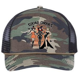 Squad Ghouls Halloween Retro Rope Trucker Hat Cap