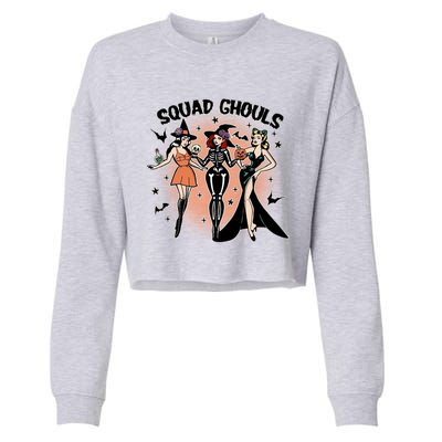 Squad Ghouls Halloween Cropped Pullover Crew