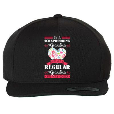 Scrapbooking Grandma Hobbyist Artists Grandparents' Day Gift Wool Snapback Cap
