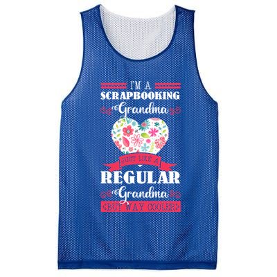 Scrapbooking Grandma Hobbyist Artists Grandparents' Day Gift Mesh Reversible Basketball Jersey Tank