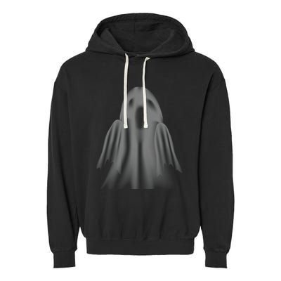 Spooky Ghost Halloween Ghoul Costume Unisex Retro Garment-Dyed Fleece Hoodie