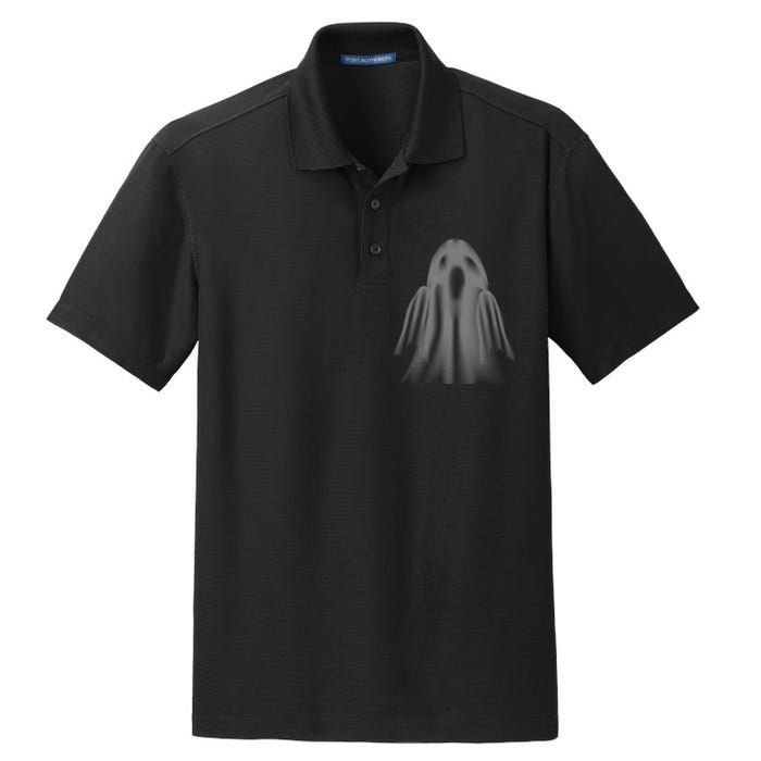 Spooky Ghost Halloween Ghoul Costume Unisex Retro Dry Zone Grid Polo