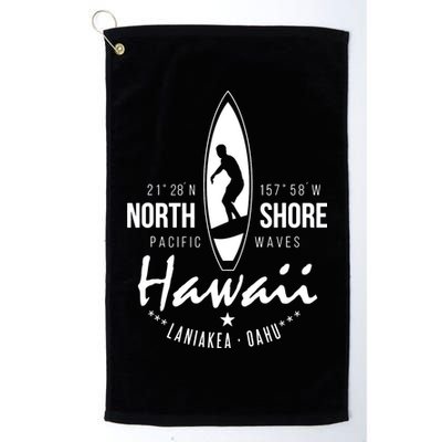 Surfer Gift Hawaii North Shore Laniakea Beach Oahu Golf Towel