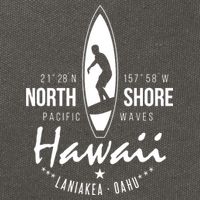 Surfer Gift Hawaii North Shore Laniakea Beach Oahu Cotton Canvas Backpack