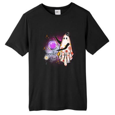 Spooky Girl Halloween T Shirts Boo Graphic Tee Designs Scary Halloween Costume Tall Fusion ChromaSoft Performance T-Shirt