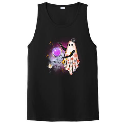 Spooky Girl Halloween T Shirts Boo Graphic Tee Designs Scary Halloween Costume PosiCharge Competitor Tank