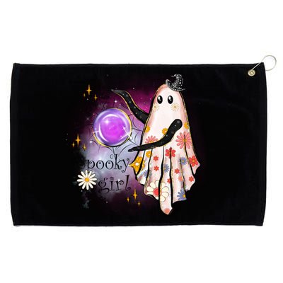 Spooky Girl Halloween T Shirts Boo Graphic Tee Designs Scary Halloween Costume Grommeted Golf Towel