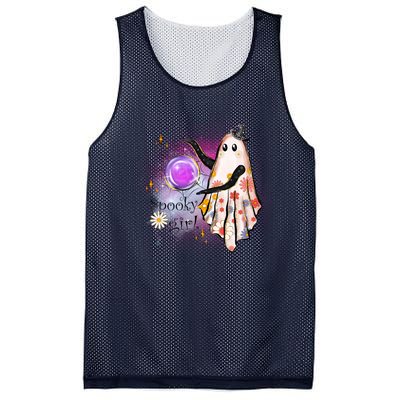 Spooky Girl Halloween T Shirts Boo Graphic Tee Designs Scary Halloween Costume Mesh Reversible Basketball Jersey Tank