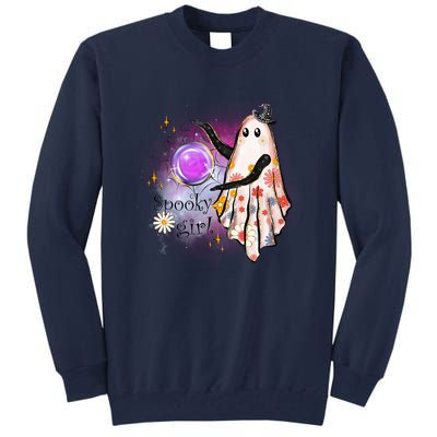 Spooky Girl Halloween T Shirts Boo Graphic Tee Designs Scary Halloween Costume Tall Sweatshirt