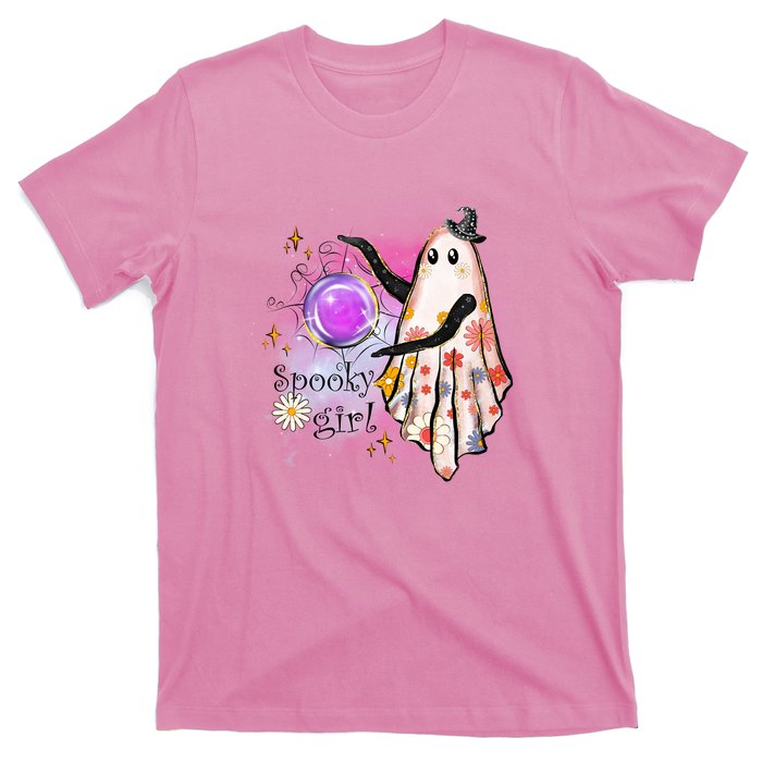 Spooky Girl Halloween T Shirts Boo Graphic Tee Designs Scary Halloween Costume T-Shirt