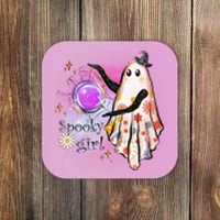 Spooky Girl Halloween T Shirts Boo Graphic Tee Designs Scary Halloween Costume Coaster