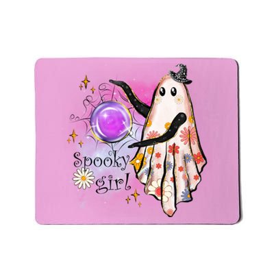 Spooky Girl Halloween T Shirts Boo Graphic Tee Designs Scary Halloween Costume Mousepad