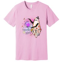 Spooky Girl Halloween T Shirts Boo Graphic Tee Designs Scary Halloween Costume Premium T-Shirt