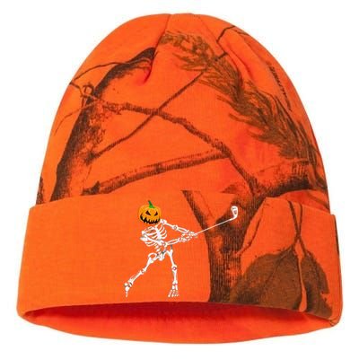 Skeleton Golf Halloween Pumpkin Golfing Golfer Kati Licensed 12" Camo Beanie