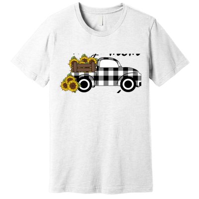 Sunflower Grandma Happiness is being a Mom and Mamaw Premium T-Shirt