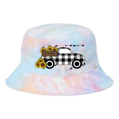 Sunflower Grandma Happiness is being a Mom and Mamaw Tie Dye Newport Bucket Hat