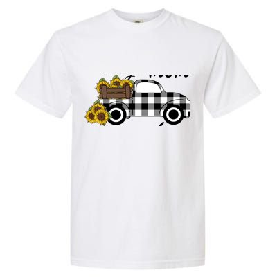 Sunflower Grandma Happiness is being a Mom and Mamaw Garment-Dyed Heavyweight T-Shirt