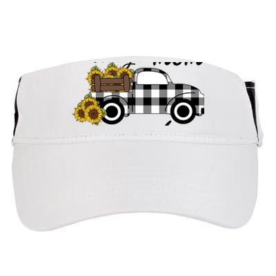 Sunflower Grandma Happiness is being a Mom and Mamaw Adult Drive Performance Visor