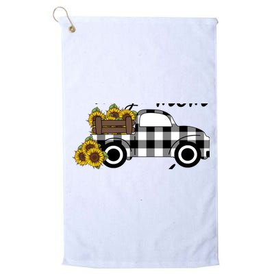 Sunflower Grandma Happiness is being a Mom and Mamaw Golf Towel