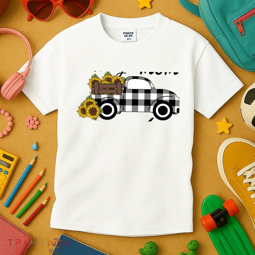 Sunflower Grandma Happiness is being a Mom and Mamaw Kids T-Shirt