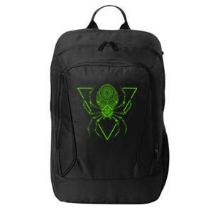 Sacred Geometry Halloween Spider Tribal Tattoo Mandala City Backpack