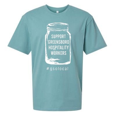 Support Greensboro Hospitality Workers Sueded Cloud Jersey T-Shirt