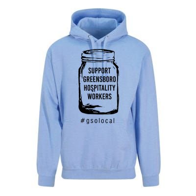 Support Greensboro Hospitality Workers Unisex Surf Hoodie