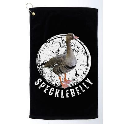 Specklebelly Goose Hunting Speck White Golf Towel
