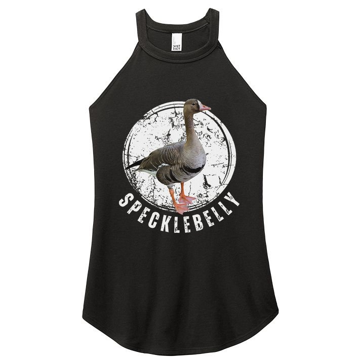 Specklebelly Goose Hunting Speck White Women's Perfect Tri Rocker Tank