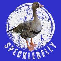 Specklebelly Goose Hunting Speck White V-Neck T-Shirt