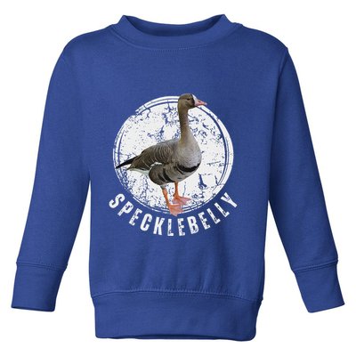 Specklebelly Goose Hunting Speck White Toddler Sweatshirt