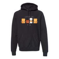 Smores Group Hug Camping Marshmallow Smores Premium Hoodie