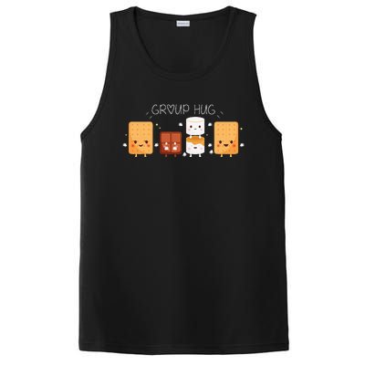 Smores Group Hug Camping Marshmallow Smores PosiCharge Competitor Tank