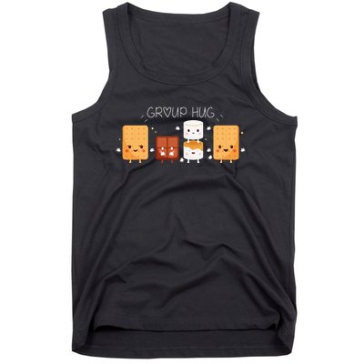 Smores Group Hug Camping Marshmallow Smores Tank Top