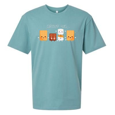 Smores Group Hug Camping Marshmallow Smores Sueded Cloud Jersey T-Shirt