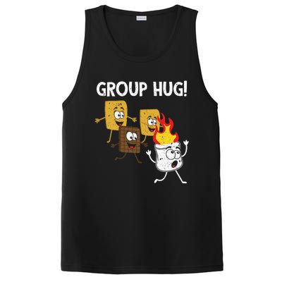 Smores Group Hug S'mores Camping Food Marshmallows on Fire PosiCharge Competitor Tank