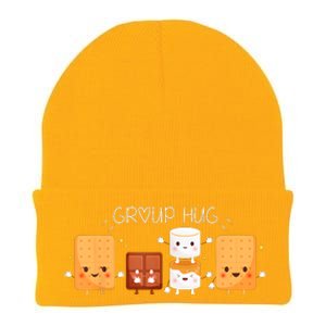 Smores Group Hug Camping Campfire Marshmallow Smores Knit Cap Winter Beanie