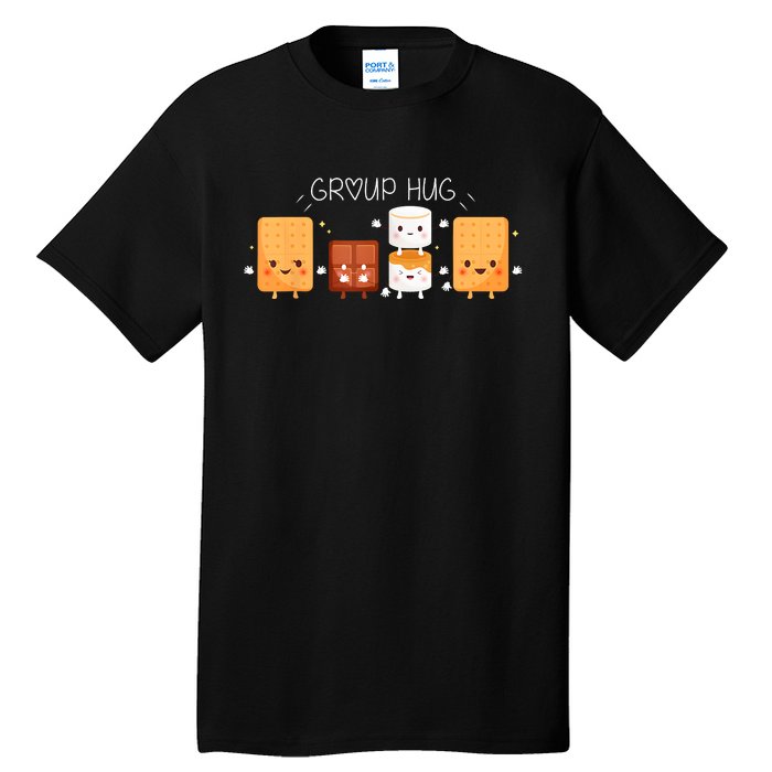 Smores Group Hug Camping Campfire Marshmallow Smores Tall T-Shirt