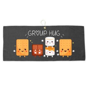 Smores Group Hug Camping Campfire Marshmallow Smores Large Microfiber Waffle Golf Towel