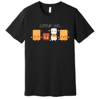 Smores Group Hug Camping Campfire Marshmallow Smores Premium T-Shirt