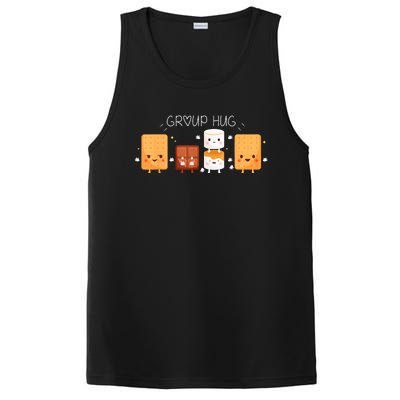 Smores Group Hug Camping Campfire Marshmallow Smores PosiCharge Competitor Tank