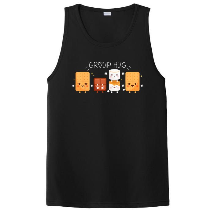 Smores Group Hug Camping Campfire Marshmallow Smores PosiCharge Competitor Tank